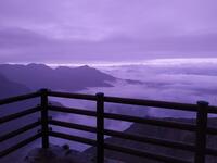 Le coucher depuis refuge Maupas Le coucher depuis refuge Maupas